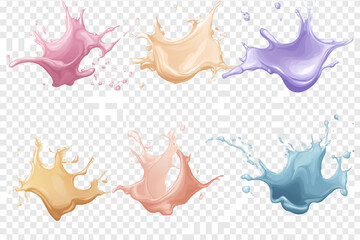 Obraz premium Pastel mixed multi colorful cream 