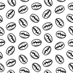 Coffee beans pattern background. coffee beans background. Coffee beans wallpaper. Coffee Beans Illustration for packaging.	
