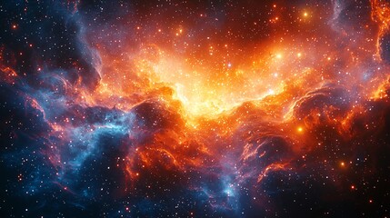 Glowing Cosmic Zodiac Signs in Space