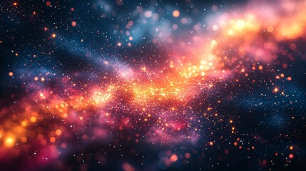 Celestial Constellations and Zodiac Signs in Space