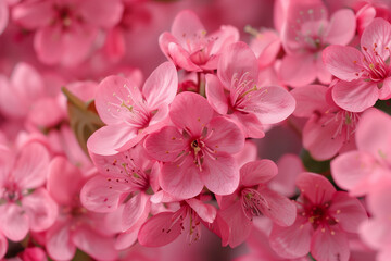 Fototapeta premium Close-Up of Beautiful Sakura Blossoms Background