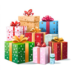 Fototapeta premium Colorful Gift Boxes for Party Event