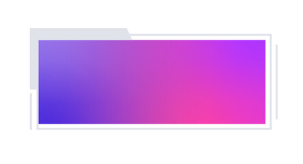 Futuristic element vector illustration. Colorful lower third video overlay.