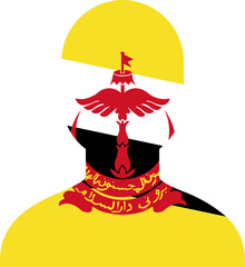 BRUNEI flag on Person Icon
