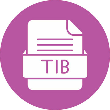 TIB File Format Vector Icon Design