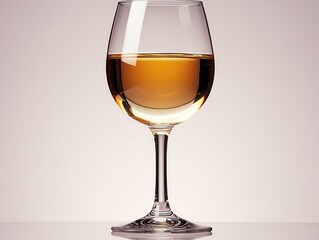 a glass of white wine elegantly raised for a toast against a pristine white background symbolizing celebration and joyous moments