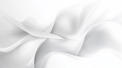 Obraz premium Abstract white background with flowing, dynamic, and smooth curves.