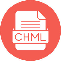 CHML File Format Vector Icon Design