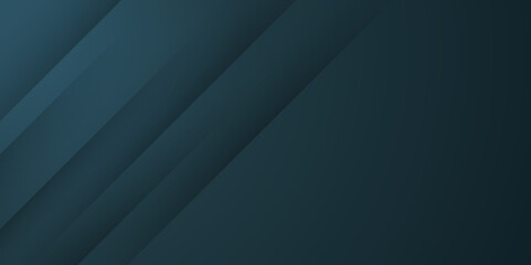 Obraz premium dark green abstract background vector with blank space for text and 3D metallic futuristic layers. vector for presentation design. Vector design for business, corporate, institution, party. 