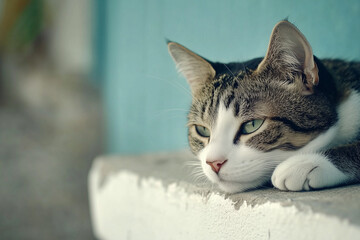 Close-Up of Cat’s Face Background