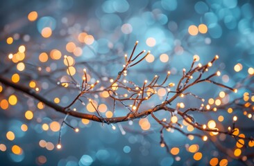 Abstract Blurred Light Blue Background with Vintage Bokeh Effects.