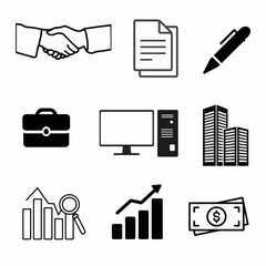 ビジネス各種アイコン
