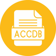 ACCDB File Format Vector Icon Design