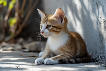 Obraz premium Adorable and Cute Kitten Background