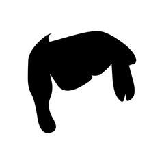 Cute woman cool hairstyle vector symbol