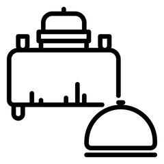 Buffet icon, line icon style