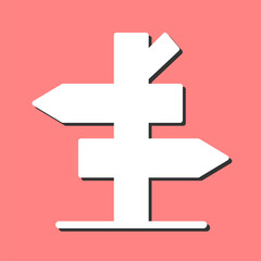 Road Sign Vector Icon