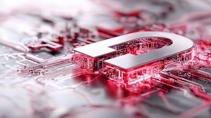 high-tech padlock illustration with neon accents and electronic circuitry symbolizing privacy protection and data security in a digital world