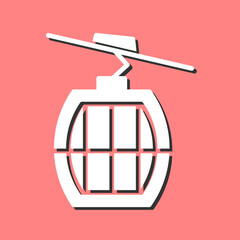 Cable Car Vector Icon