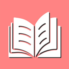 Open Book Vector Icon