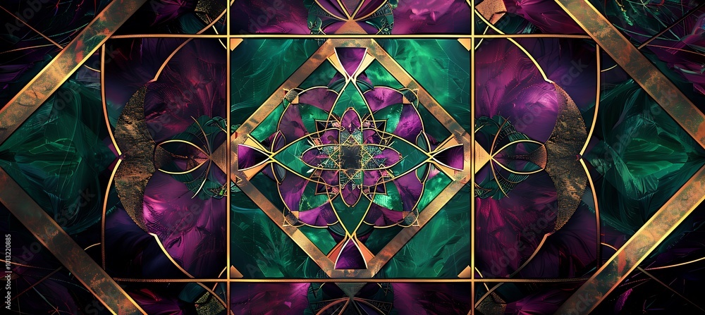 Poster elegant and opulent green background featuring rich textures and subtle shades, perfect for adding a