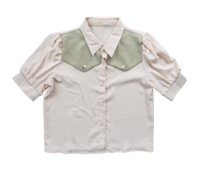 Women's blouse isolated on transparent background. PNG File