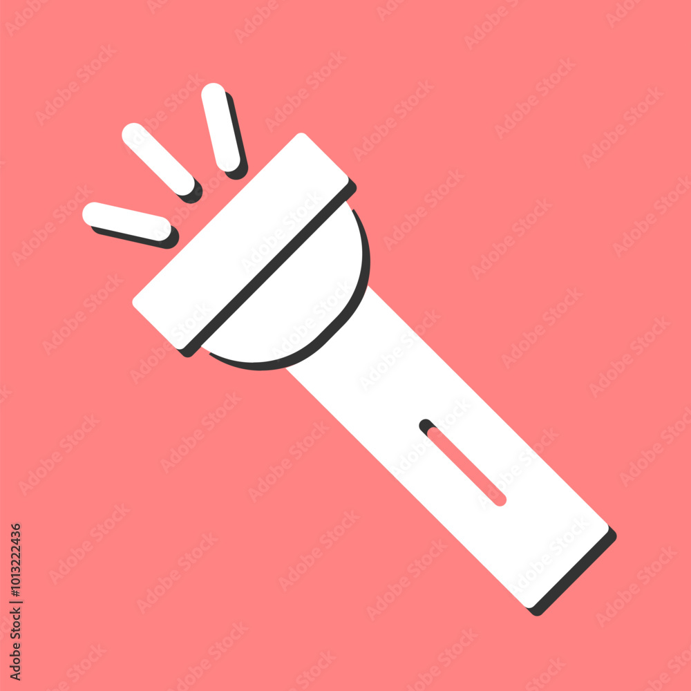 Wall mural Flashlight Vector Icon