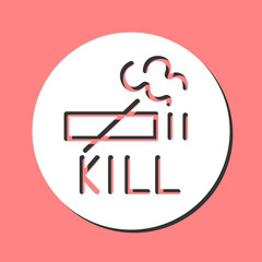 Smoking Kills Vector Icon
