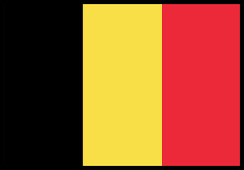 Belgium Flag rectangle Icon