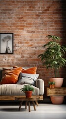 Naklejka premium modern living room