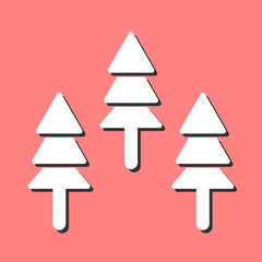 Fototapeta premium Forest Vector Icon