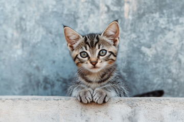 Fototapeta premium Adorable and Cute Kitten Background