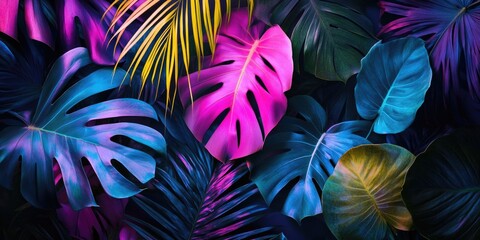 Tropical Leaves Close-Up