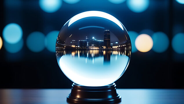 crystal ball used predicting future creating mysterious atmosphere
