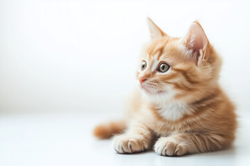 Obraz premium Adorable and Cute Kitten Background