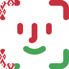 BELARUS flag on Face ID outline icon