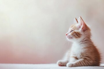 Obraz premium Adorable and Cute Kitten Background