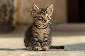 Obraz premium Adorable and Cute Kitten Background