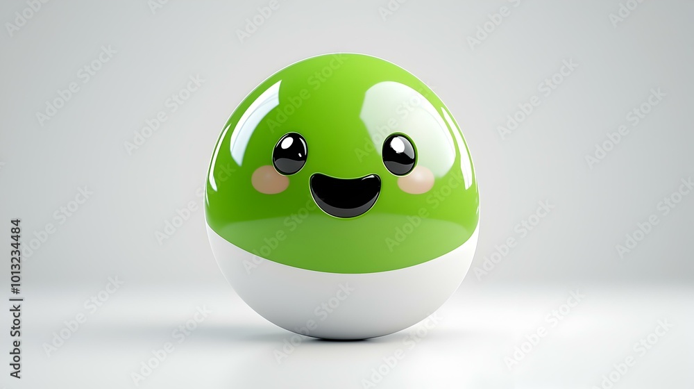 Poster wechat speech bubble icon, a minimalist green speech bubble design symbolizing communication and con