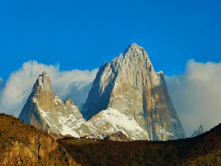 Pico Flitz Roy despejado, El Chaltén, Argentina