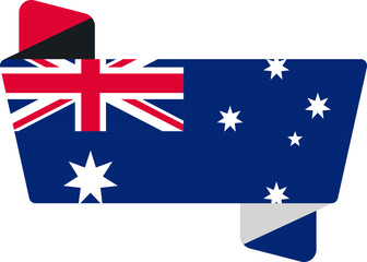 Folded Icon of AUSTRALIA Flag