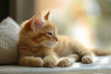 Adorable and Cute Kitten Background