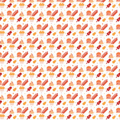 Restaurant  food pattern design