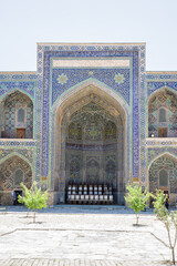 Portal in the Interior of the madrasa at the Registan in Samarkand