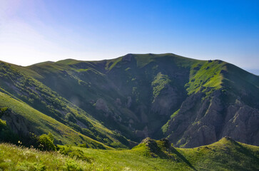 scenic view of volcanic Mount Ara crater (Aragatsotn province, Armenia)