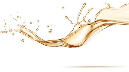 Fototapeta premium Flaxseed oil splash dynamic liquid element