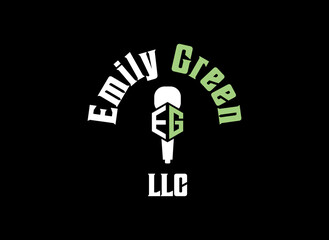 Obraz premium Podcast Logo initial 