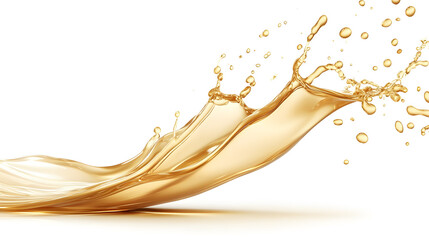 Flaxseed oil splash dynamic liquid element