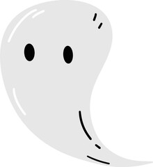 Halloween ghost silhouette icon