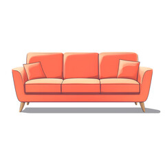 Flat design illustrations Sofa